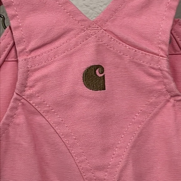 NEW Carhartt Girls Pink Overalls ( size 18 months ) - Picture 4 of 10